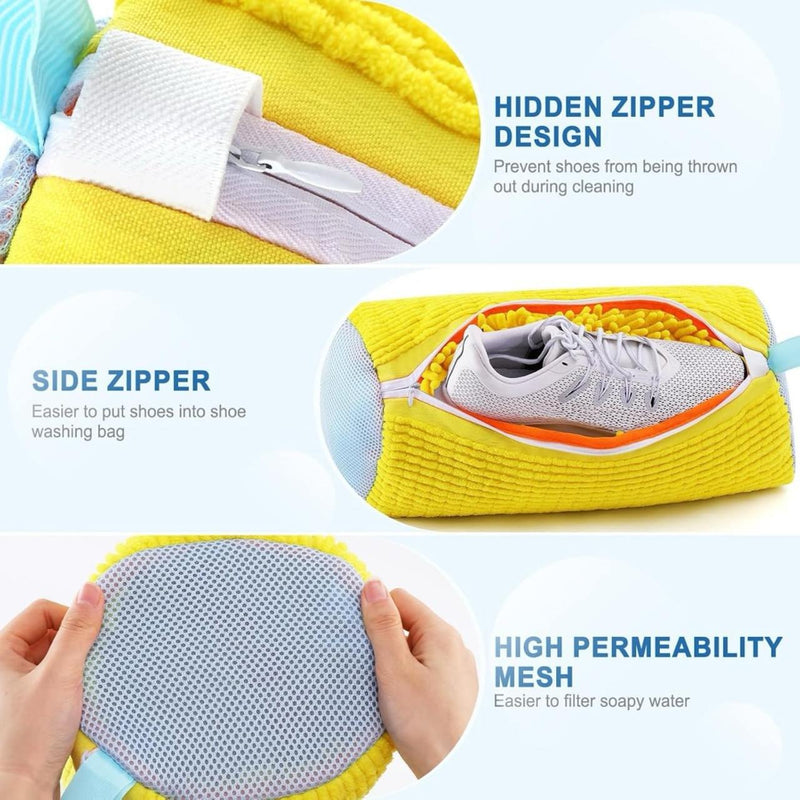 All-in-One Shoe Washing Bag – Perfect for Sneakers, Trainers & More